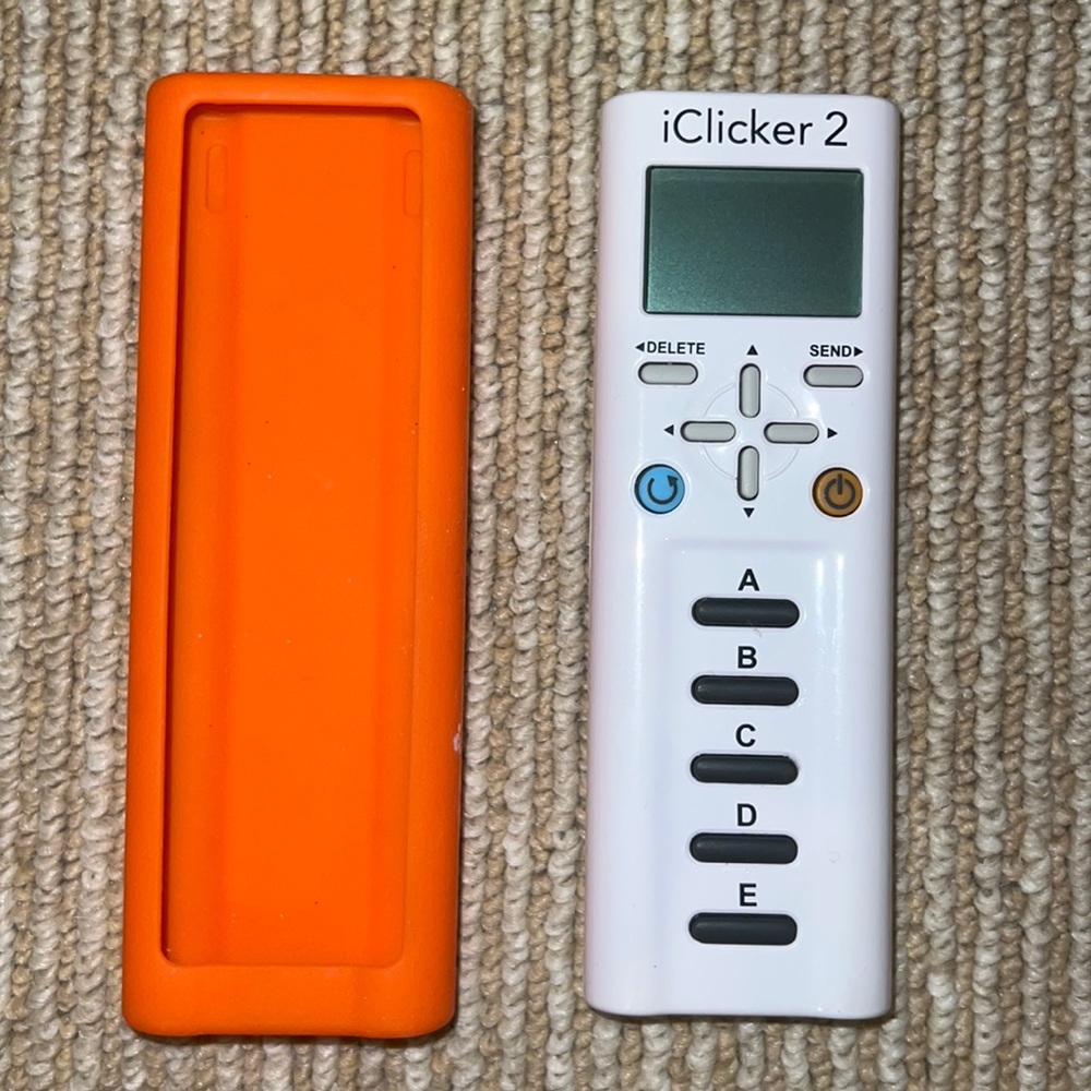 IClicker2 with Orange Silicone Case